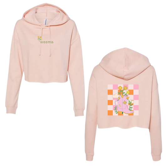 Hoodie croptop femme Wesma - Wildflower