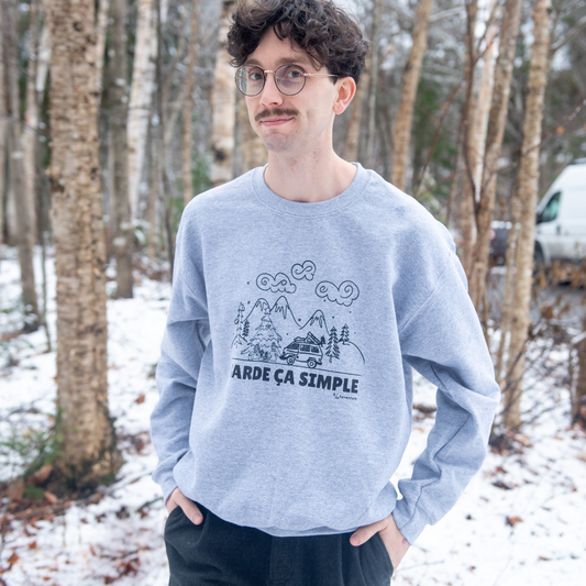 Crewneck adulte - Garde ça simple - Faventure