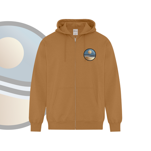 Veste à zip adulte Bleu&Or - Collection beach