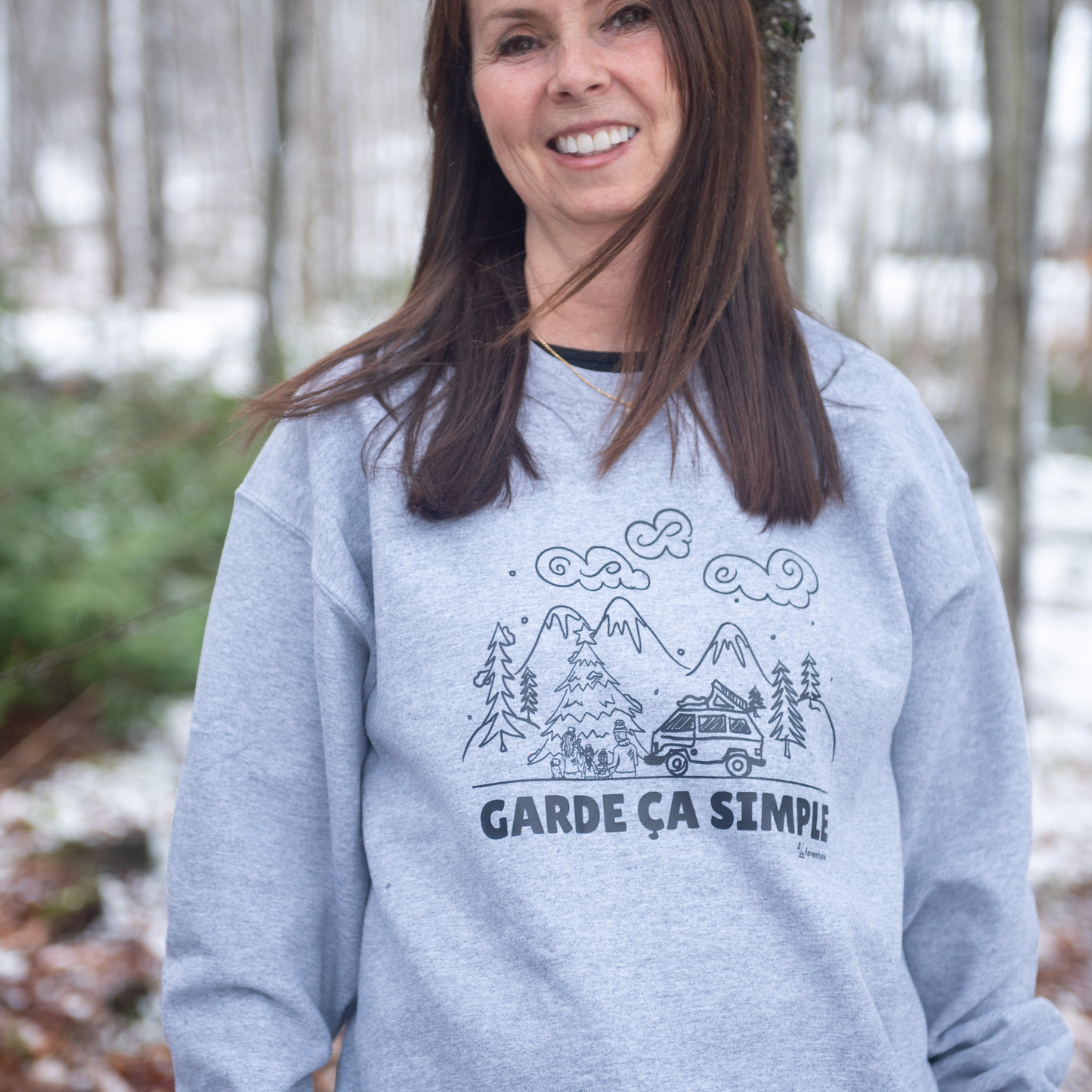 Crewneck adulte - Garde ça simple - Faventure