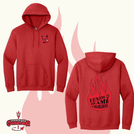 Hoodie enfant rouge - Diableries