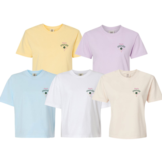 Croptop t-shirt - Domaine de l'Archipel | Fleurir ensemble
