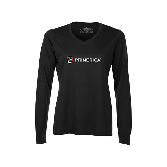 Manche longue col en V femme Pro team - Primerica