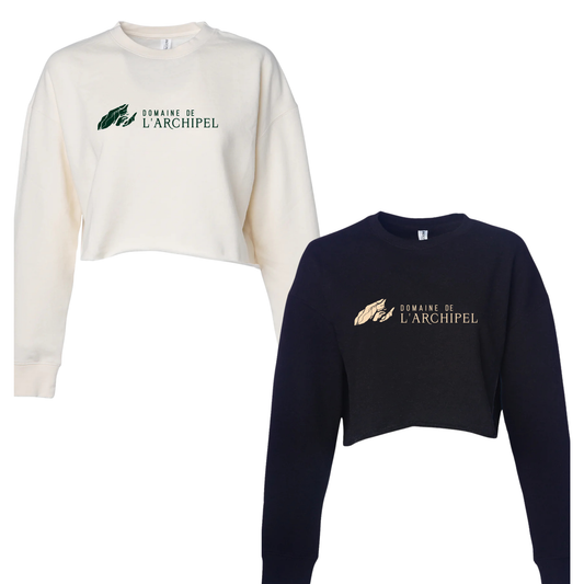 Crewneck croptop femme - Domaine de l'Archipel