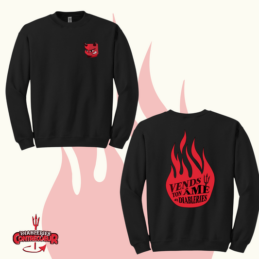 Crewneck noir - Diableries