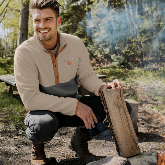 (Catalogue hommes/femmes/unisexe) Chandail boutonné 1/4 – unisexe