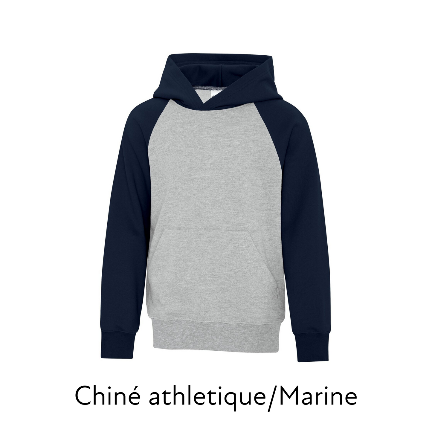 (Catalogue enfants) Chandail à capuchon deux tons pour enfant