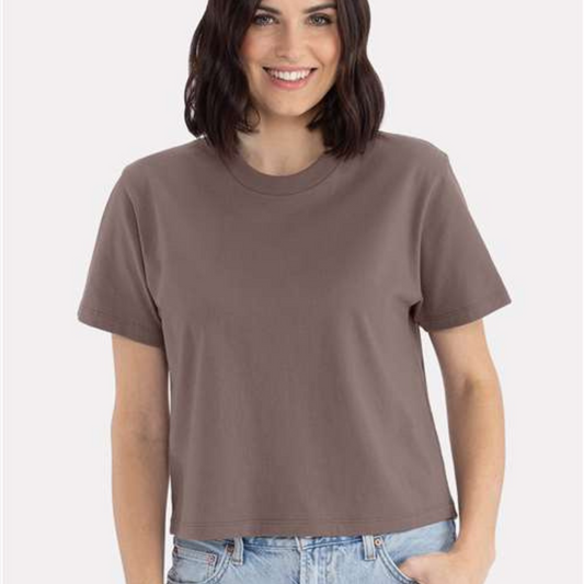 (Catalogue femmes) T-shirt épais de coupe carrée pour femmes