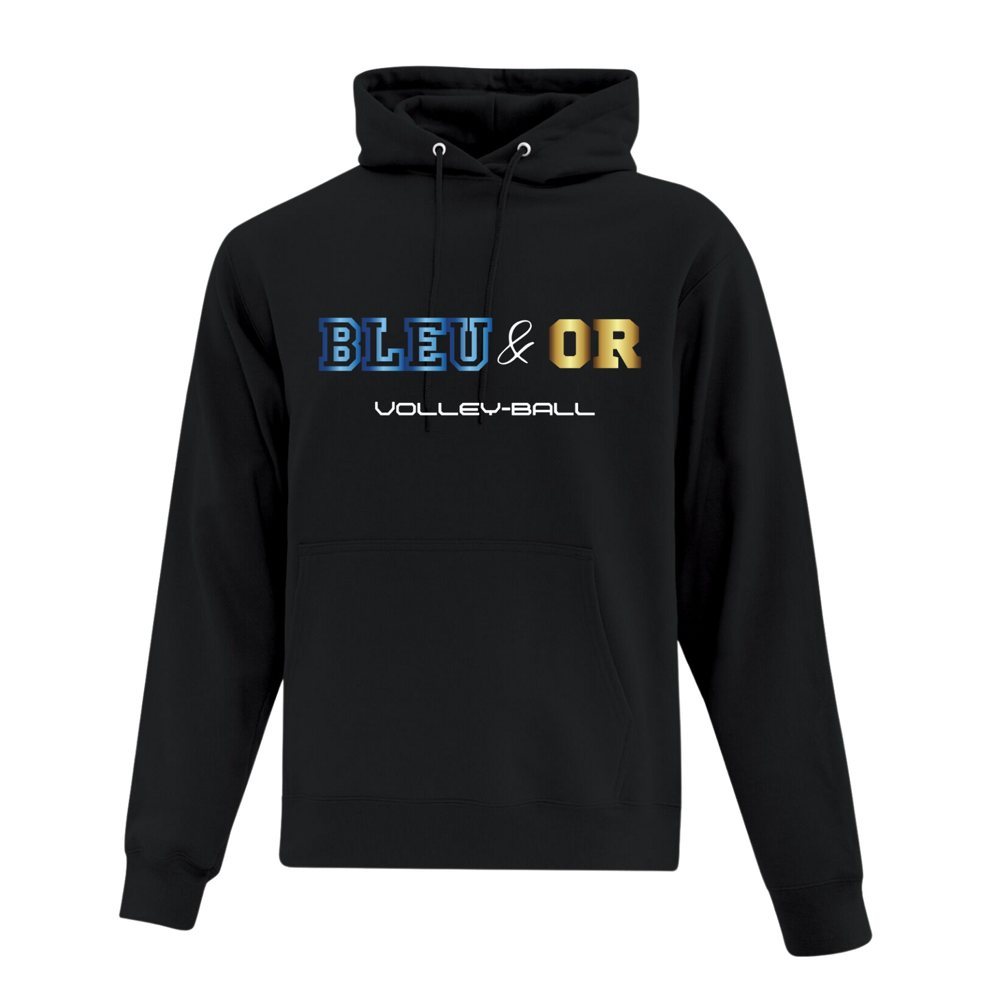 Chandail à capuchon Bleu&Or _ Adulte