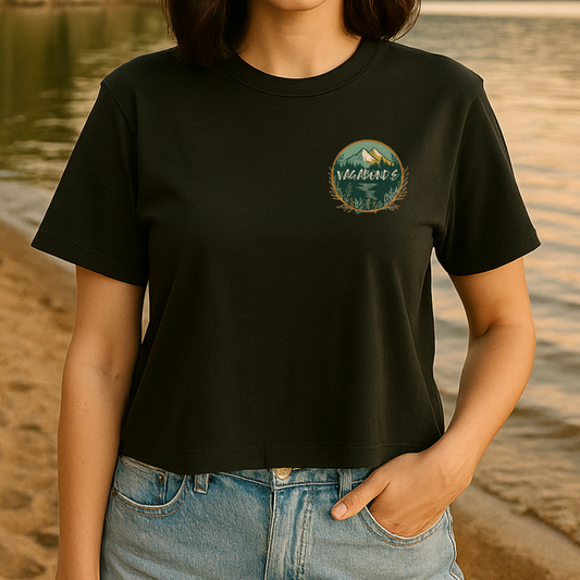 T-shirt crop top "Au sommet" - Vagabond.e