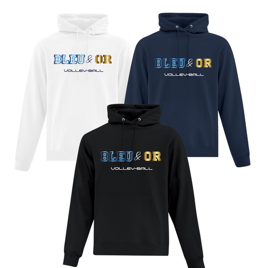 Chandail à capuchon Bleu&Or _ Adulte