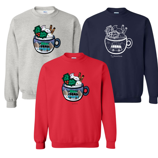 Crewneck adulte - Chocolat chaud - Faventure