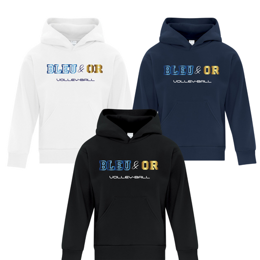 Chandail à capuchon Bleu&Or_ Enfant