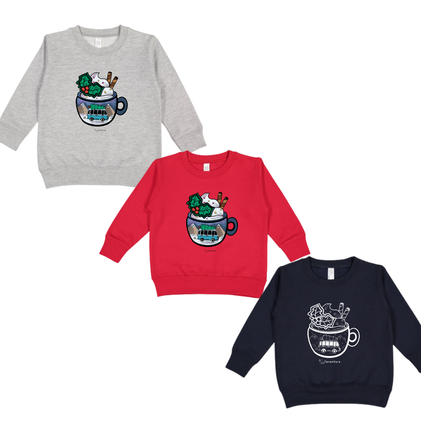 Crewneck enfant - Chocolat chaud - Faventure