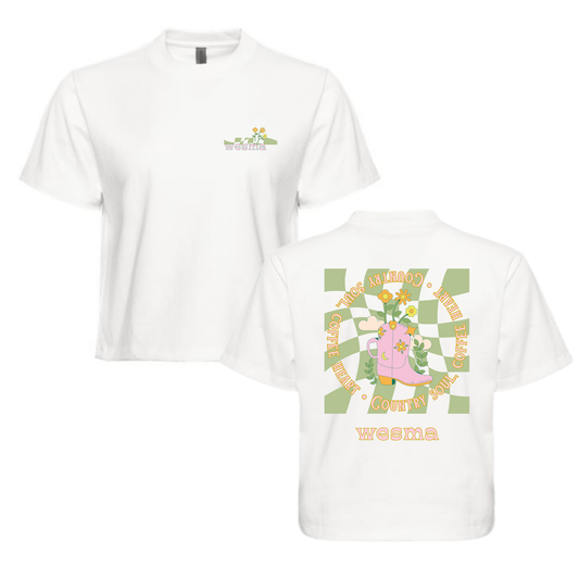 T-shirt croptop femme Wesma - Country Bloom