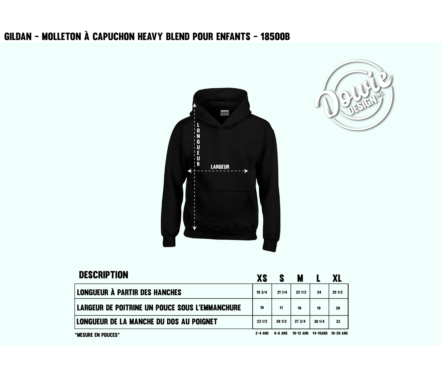 (Catalogue enfants) Hoodie à capuche pour enfant