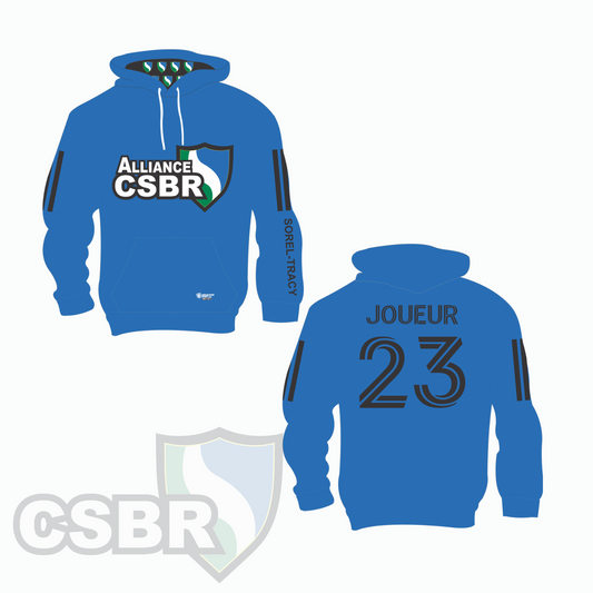Hoodie sublimé personnalisé adulte - CSBR ALLIANCE