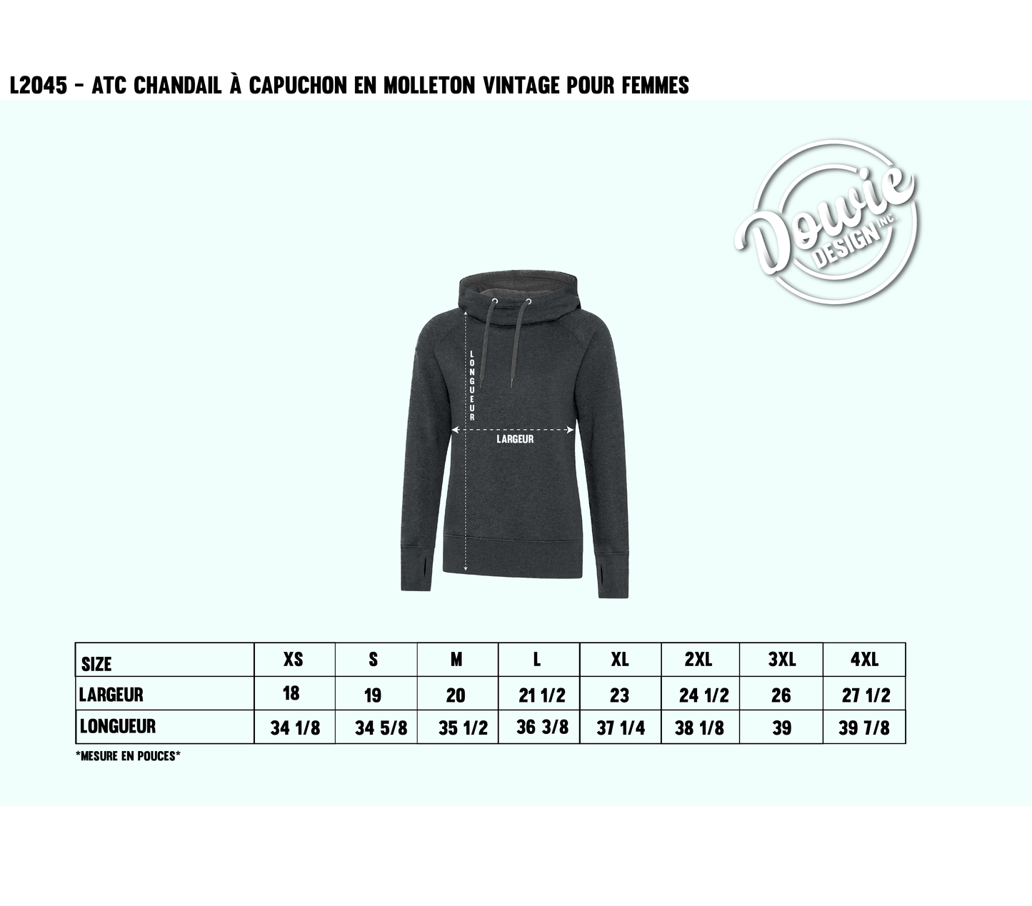 (Catalogue femmes) Hoodie gros Col