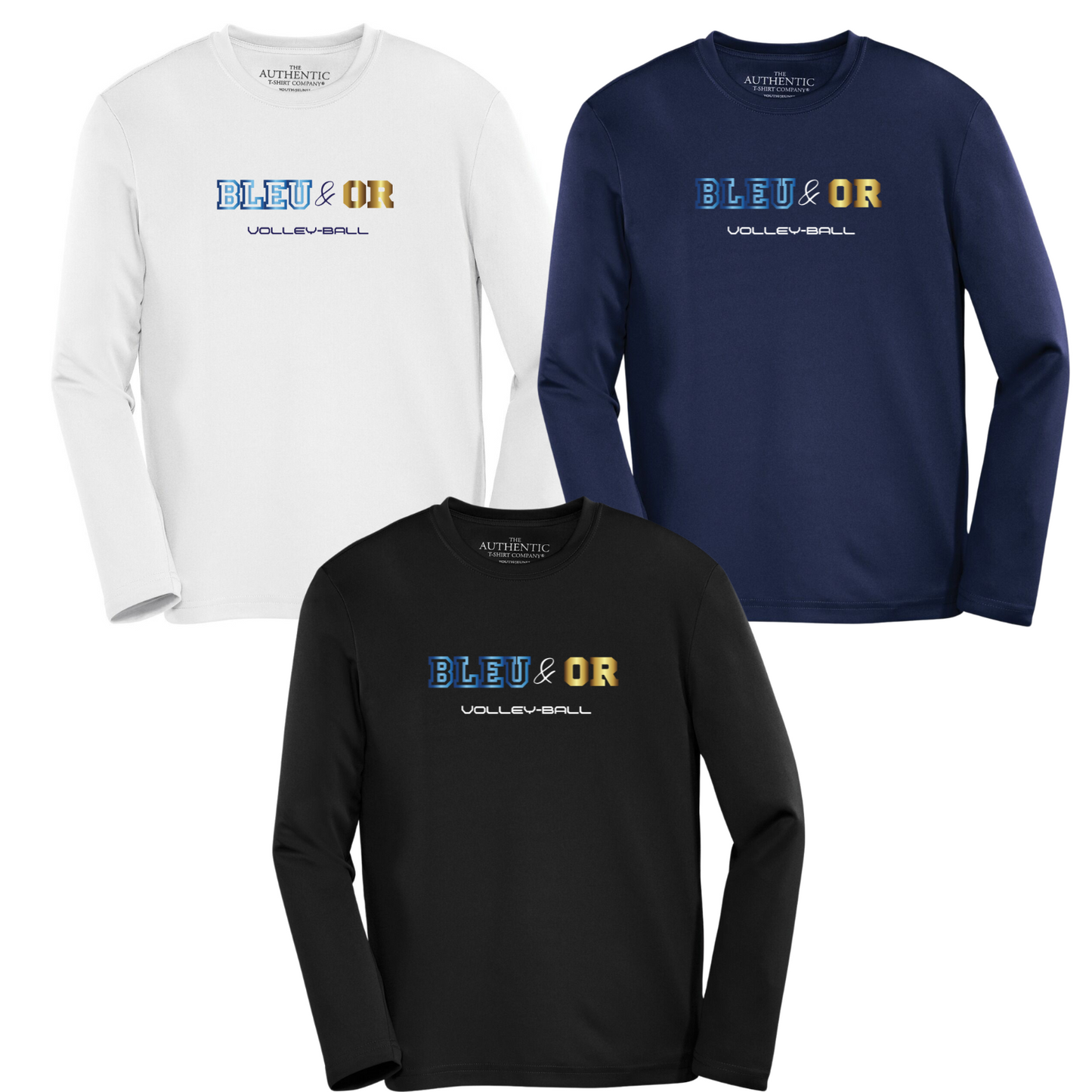 Manche longue entraînement Bleu&Or