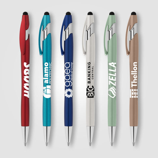 Stylo La Jolla Recycled Pen w/ Stylus + Anti-Fraud Ink - Primerica