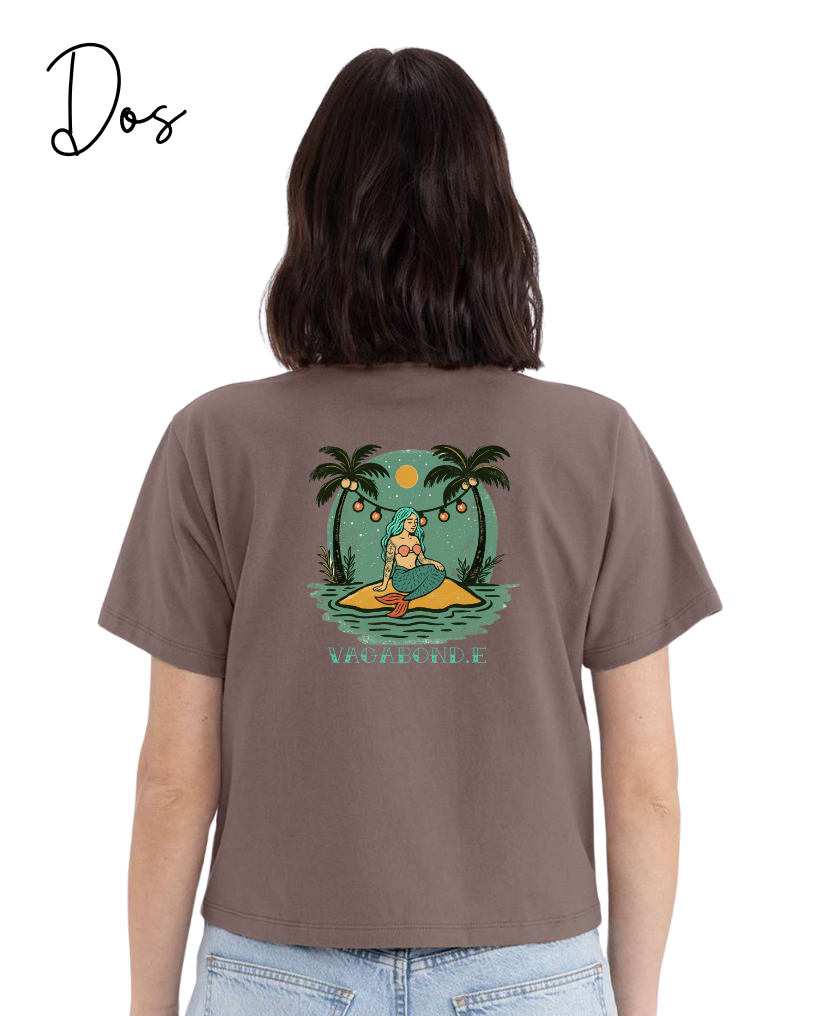T-shirt crop top "Aloha" - Vagabond.e