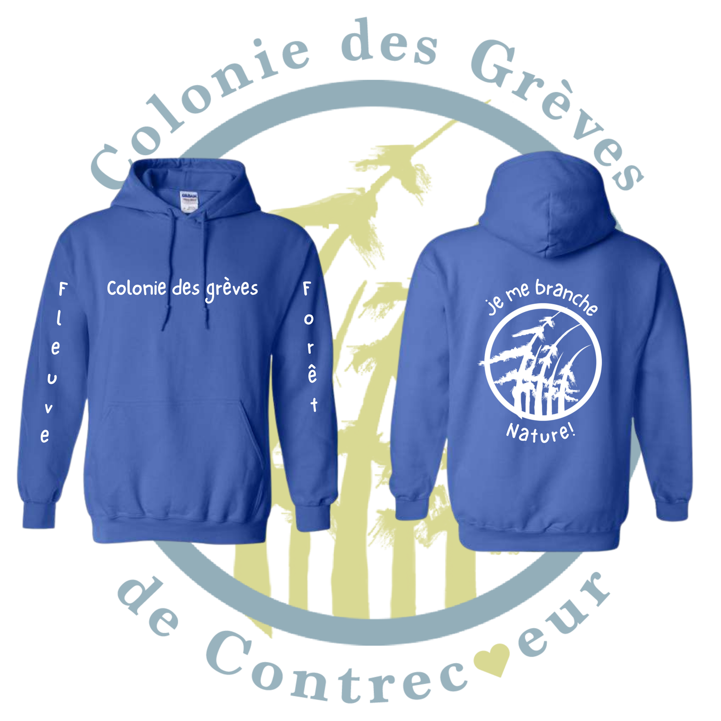 Hoodie à capuche - Colonie des Grèves de Contrecoeur