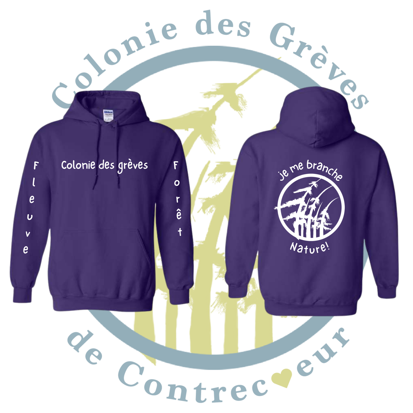 Hoodie à capuche junior - Colonie des Grèves de Contrecoeur
