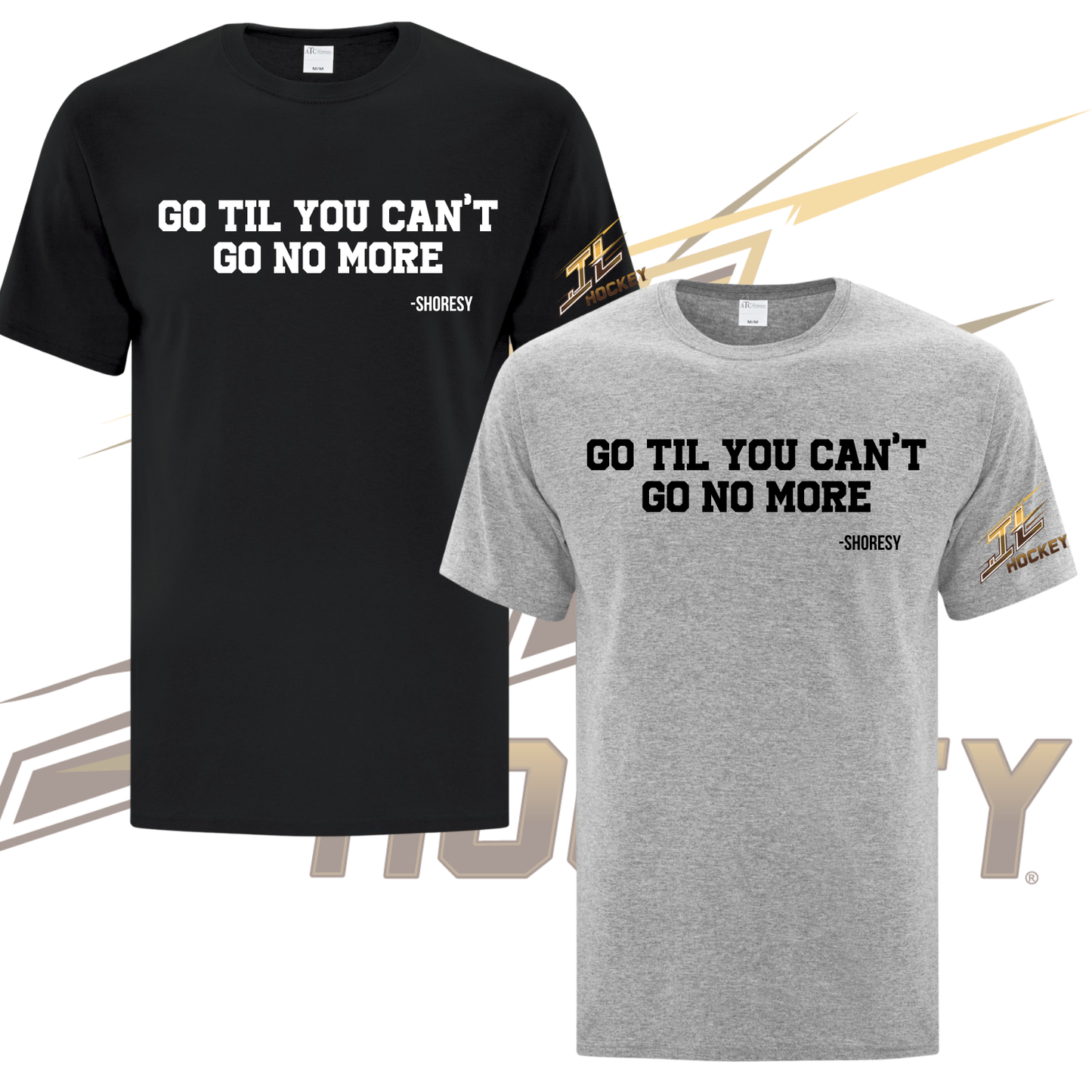 T-shirt coton - JL hockey (Go til you can’t go no more)