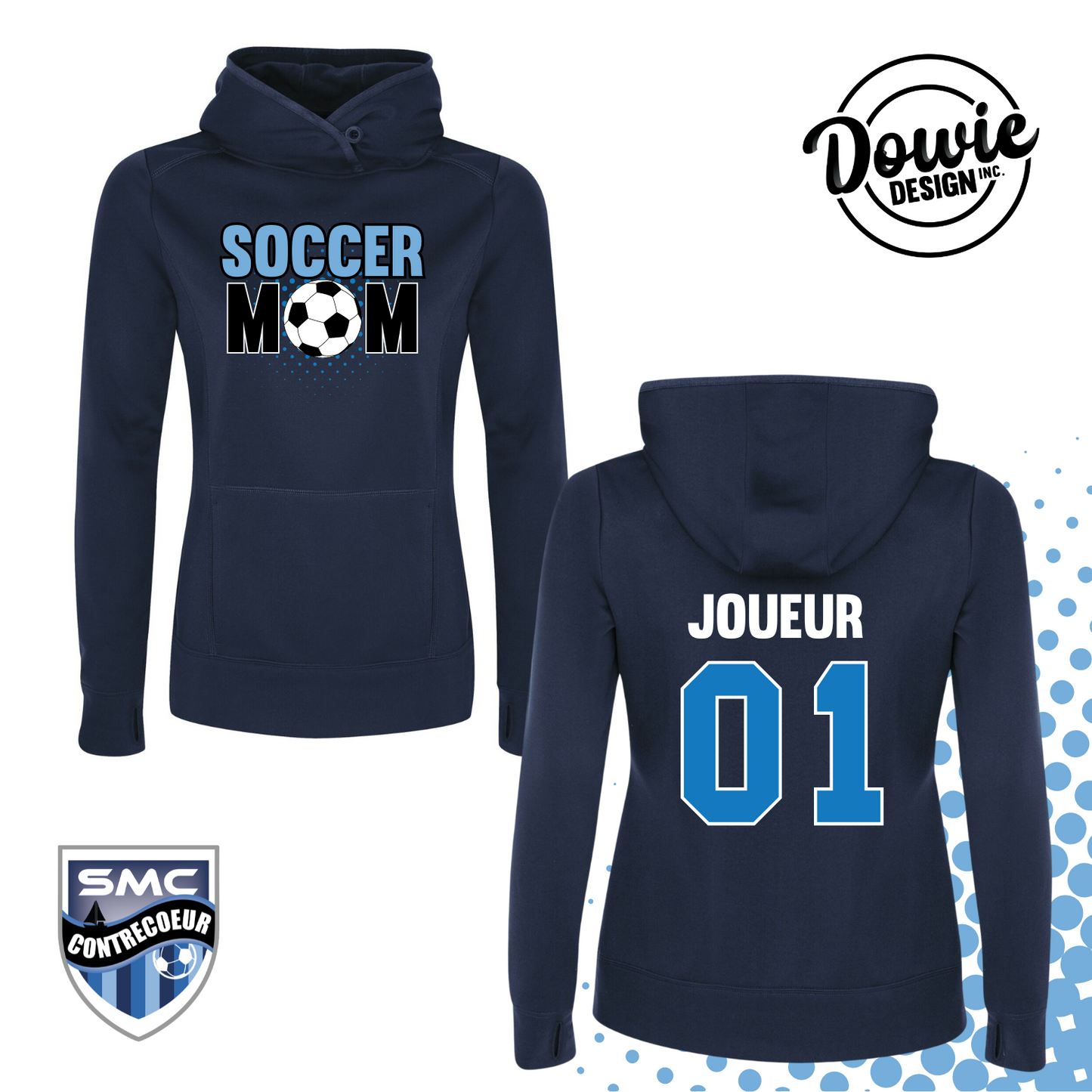 Hoodie polyester SOCCERMOM - SMC