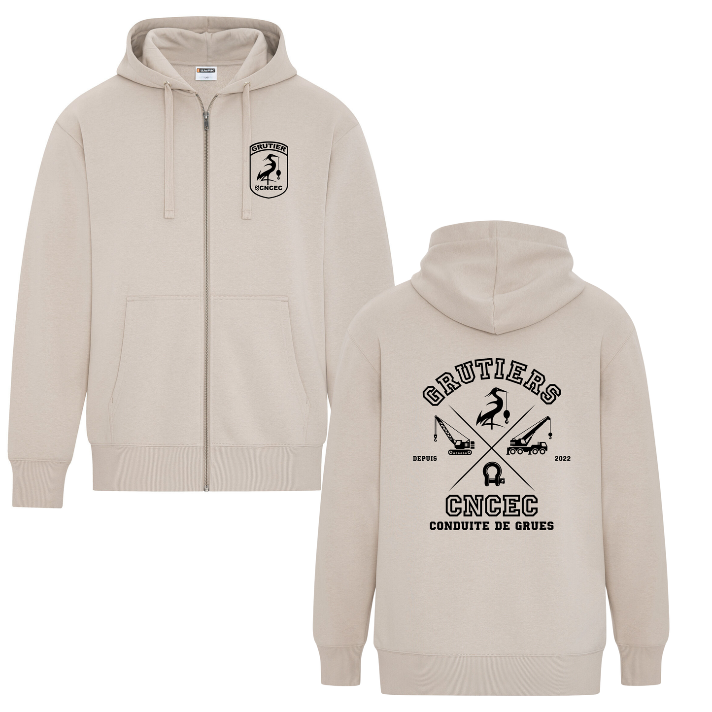 Veste à zip WORKWEAR - CNCEC