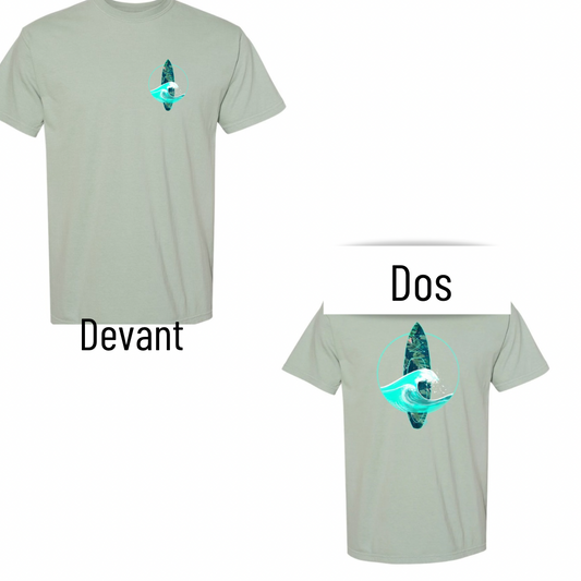 T-shirt Stefy paddleboard turquoise
