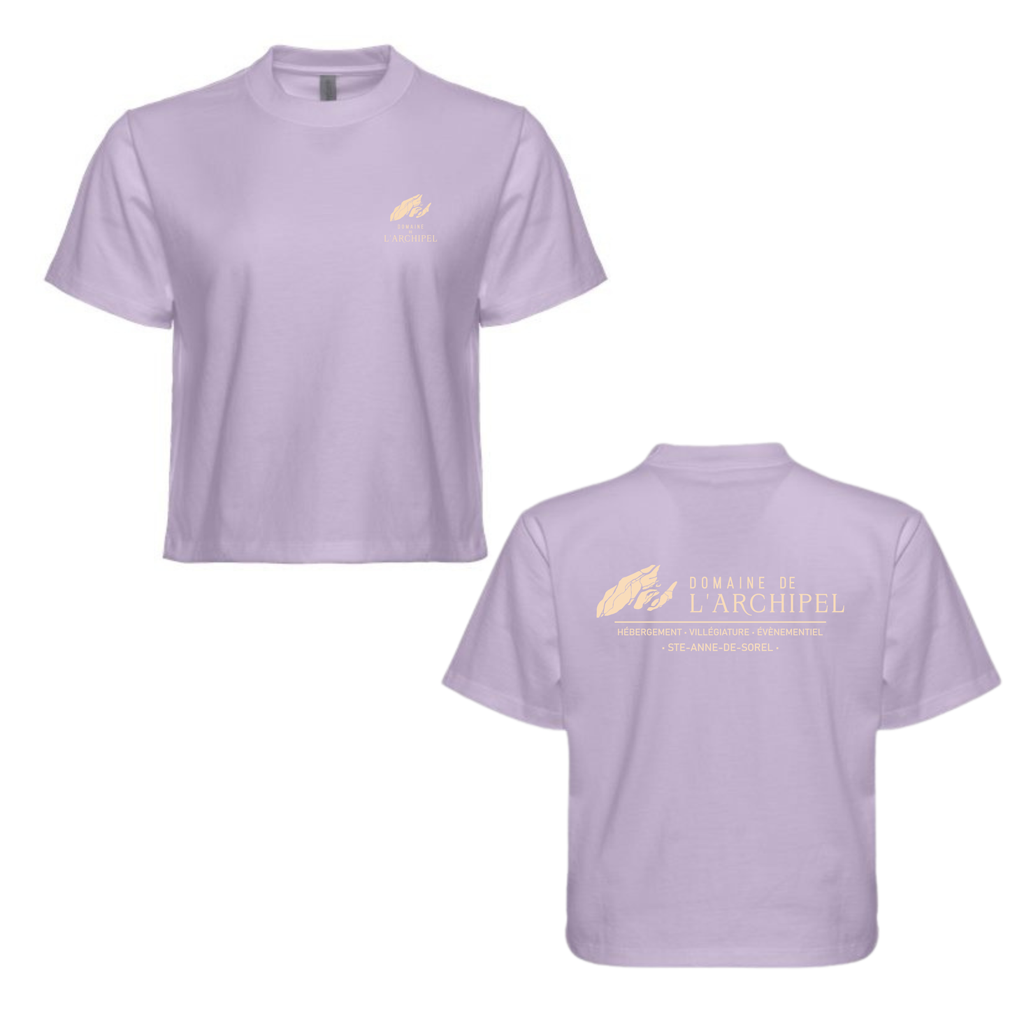 T-shirt croptop femme - Domaine de l'Archipel