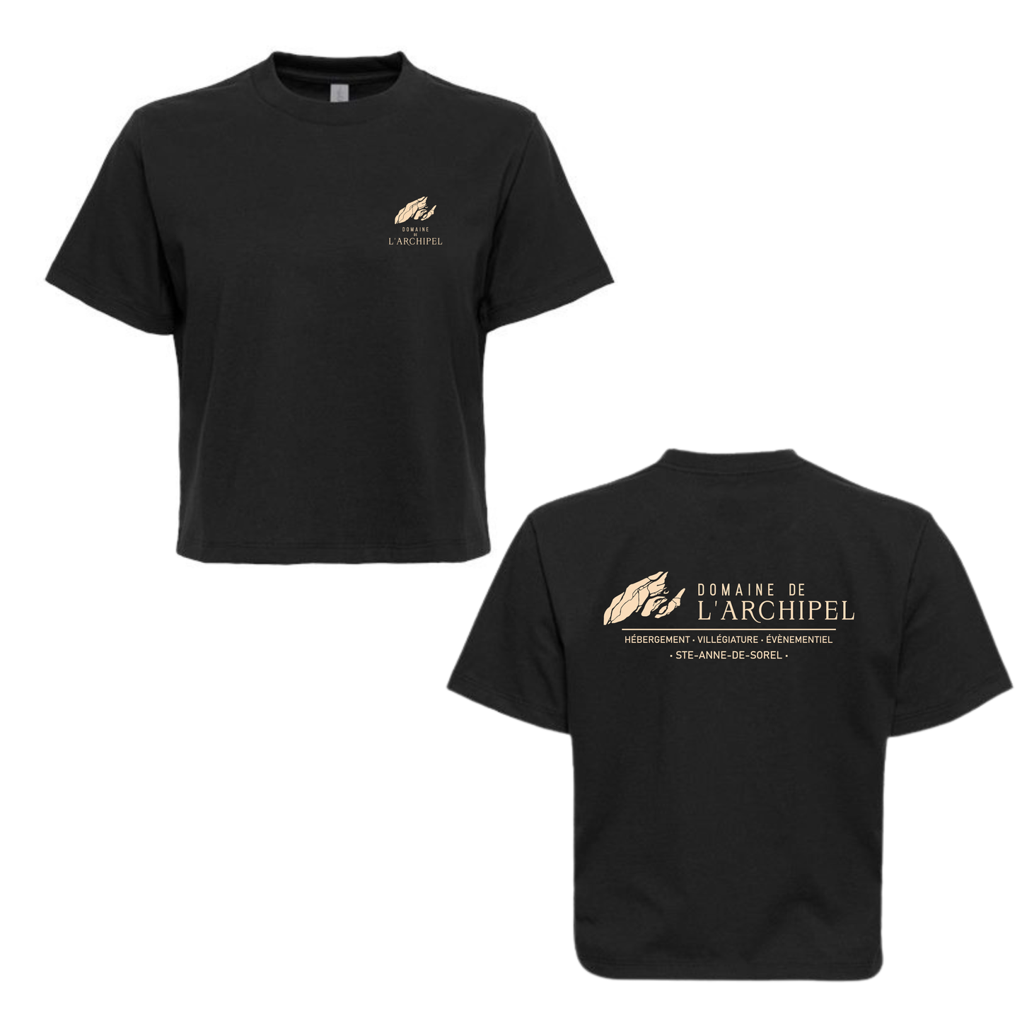 T-shirt croptop femme - Domaine de l'Archipel