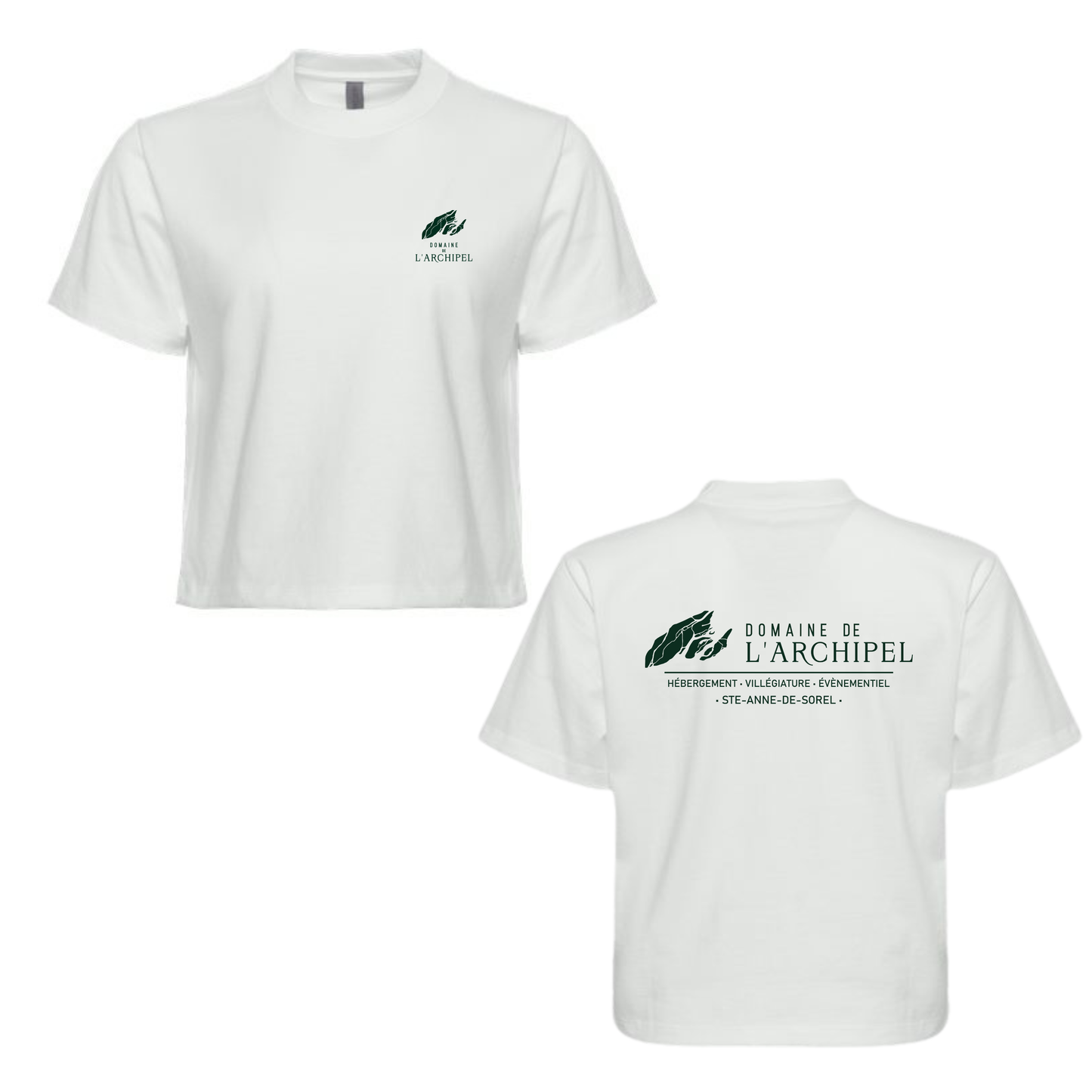 T-shirt croptop femme - Domaine de l'Archipel