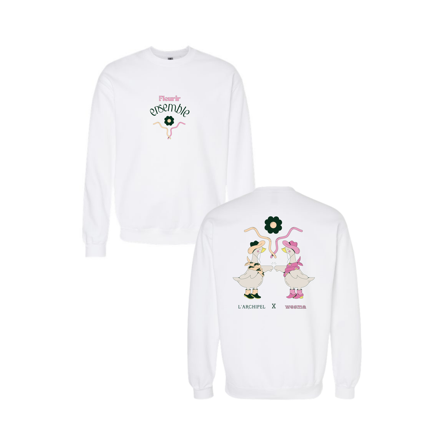 Crewneck unisexe - Domaine de l'Archipel | Fleurir ensemble