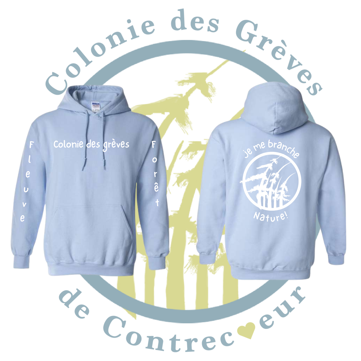 Hoodie à capuche - Colonie des Grèves de Contrecoeur