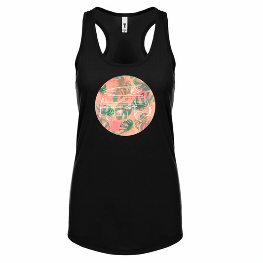 Camisole Stefy monstera et westfalia rose