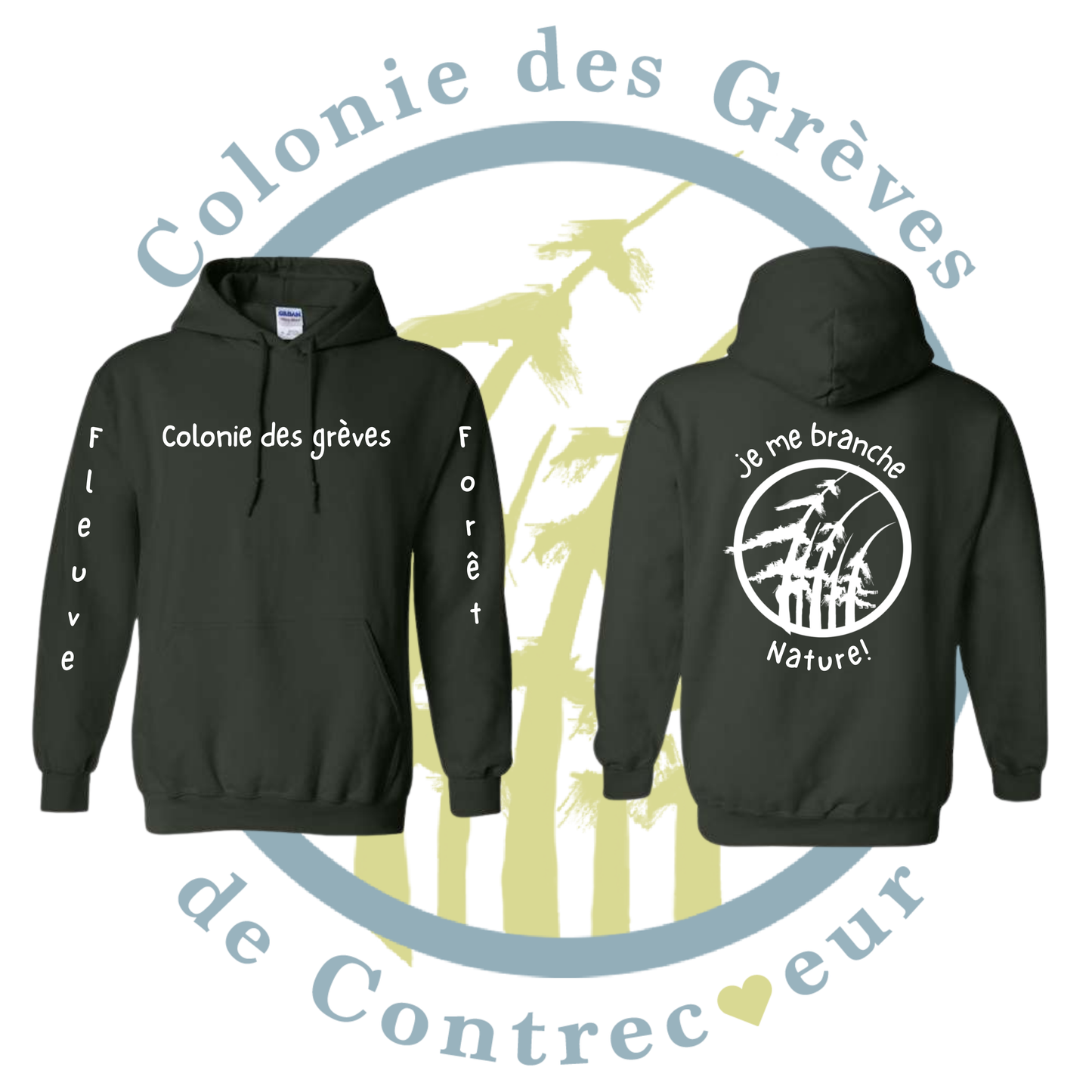Hoodie à capuche - Colonie des Grèves de Contrecoeur