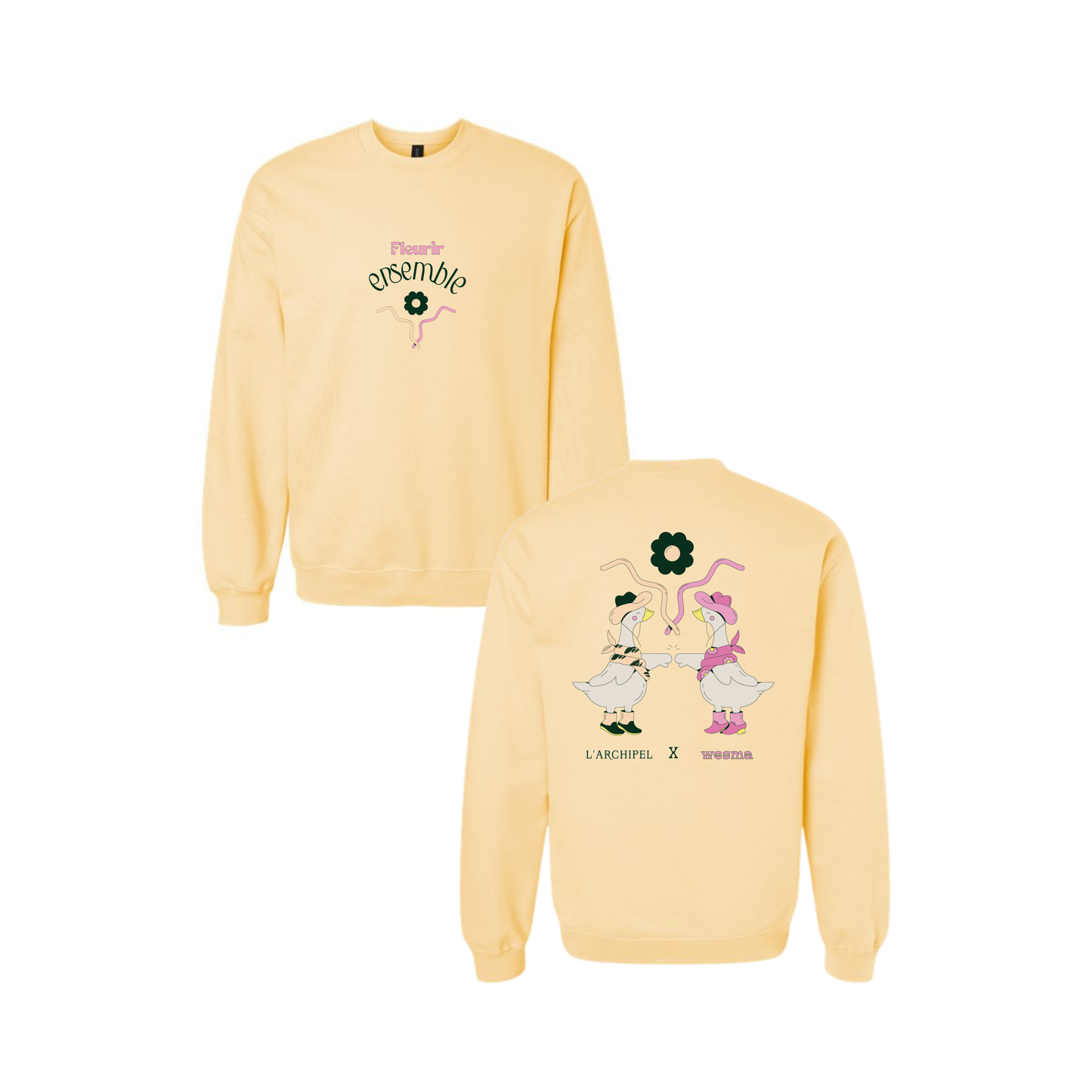Crewneck unisexe - Domaine de l'Archipel | Fleurir ensemble