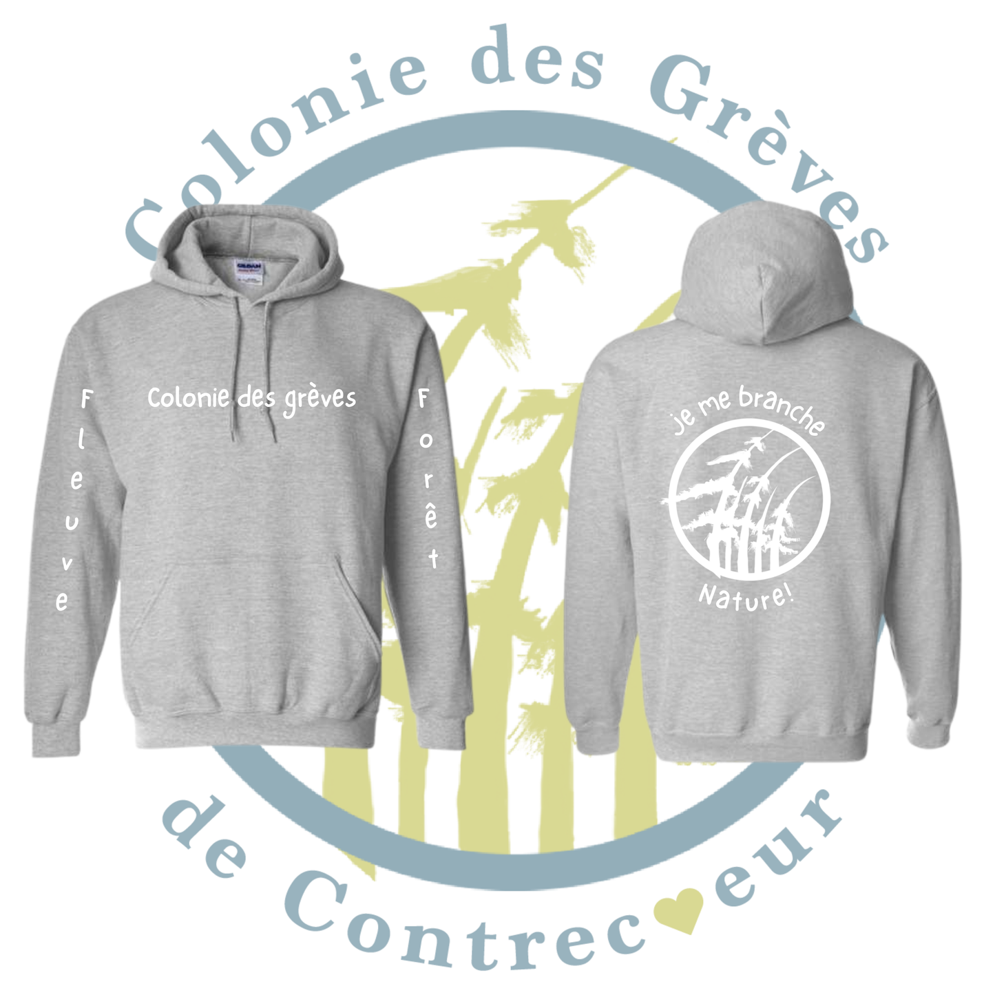 Hoodie à capuche - Colonie des Grèves de Contrecoeur