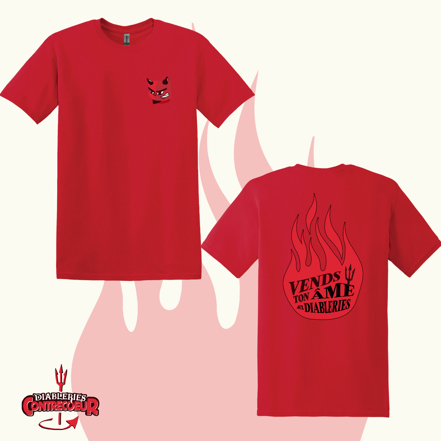 T-shirt rouge - Diableries