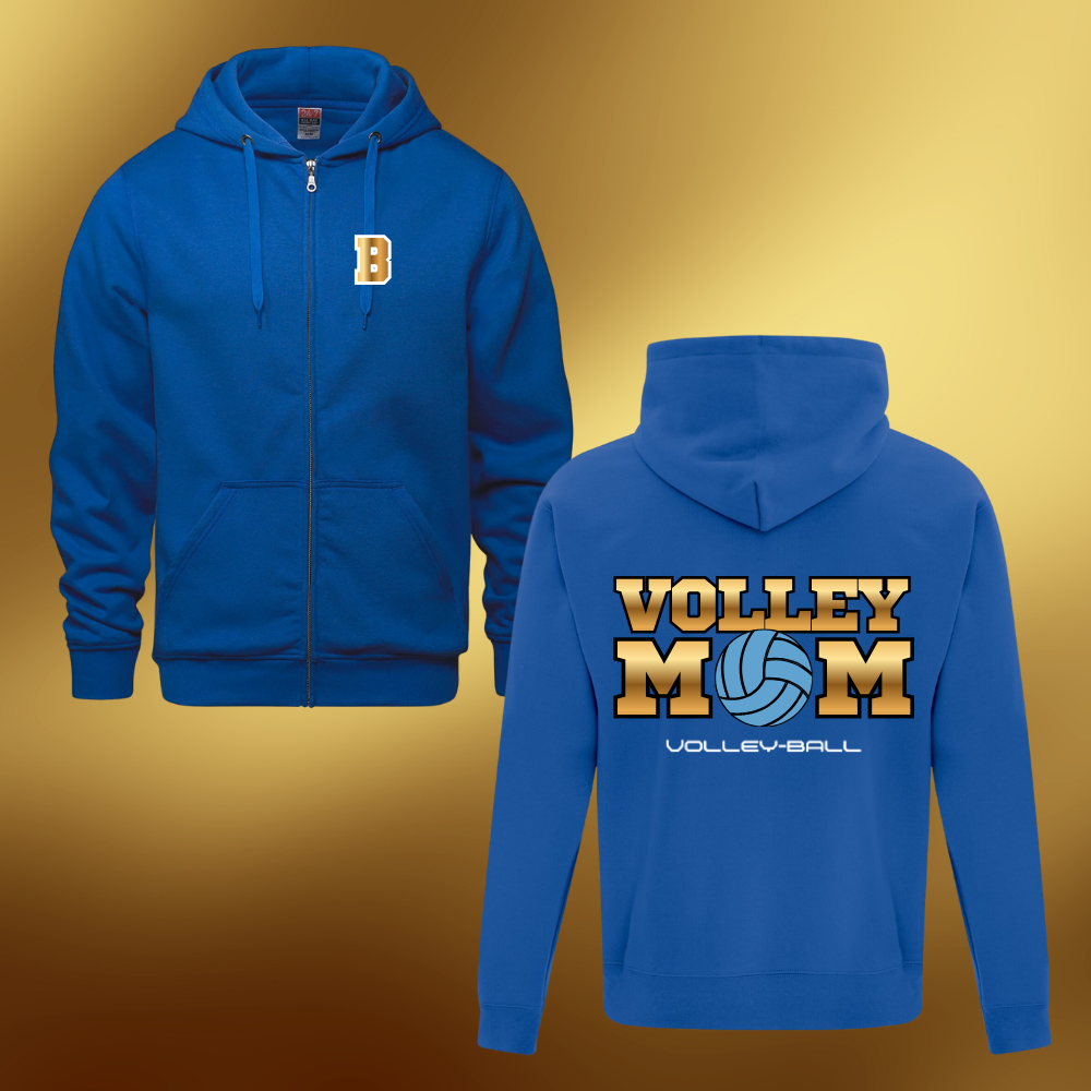 Veste à zip VOLLEYMOM|DAD Bleu&or 2026