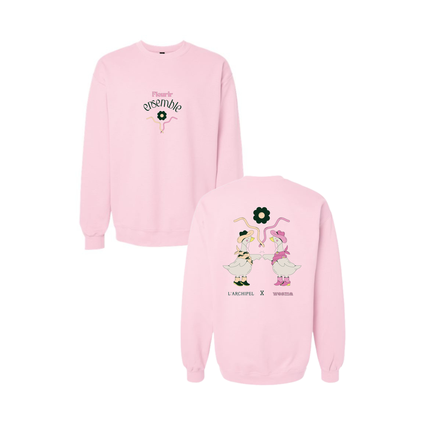 Crewneck unisexe - Domaine de l'Archipel | Fleurir ensemble