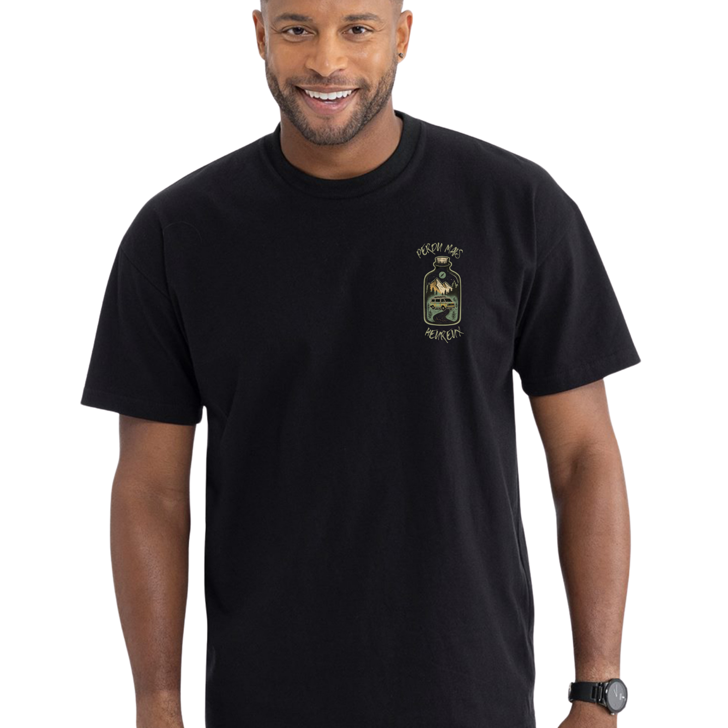 T-shirt "Perdu mais heureux" - Vagabond.e