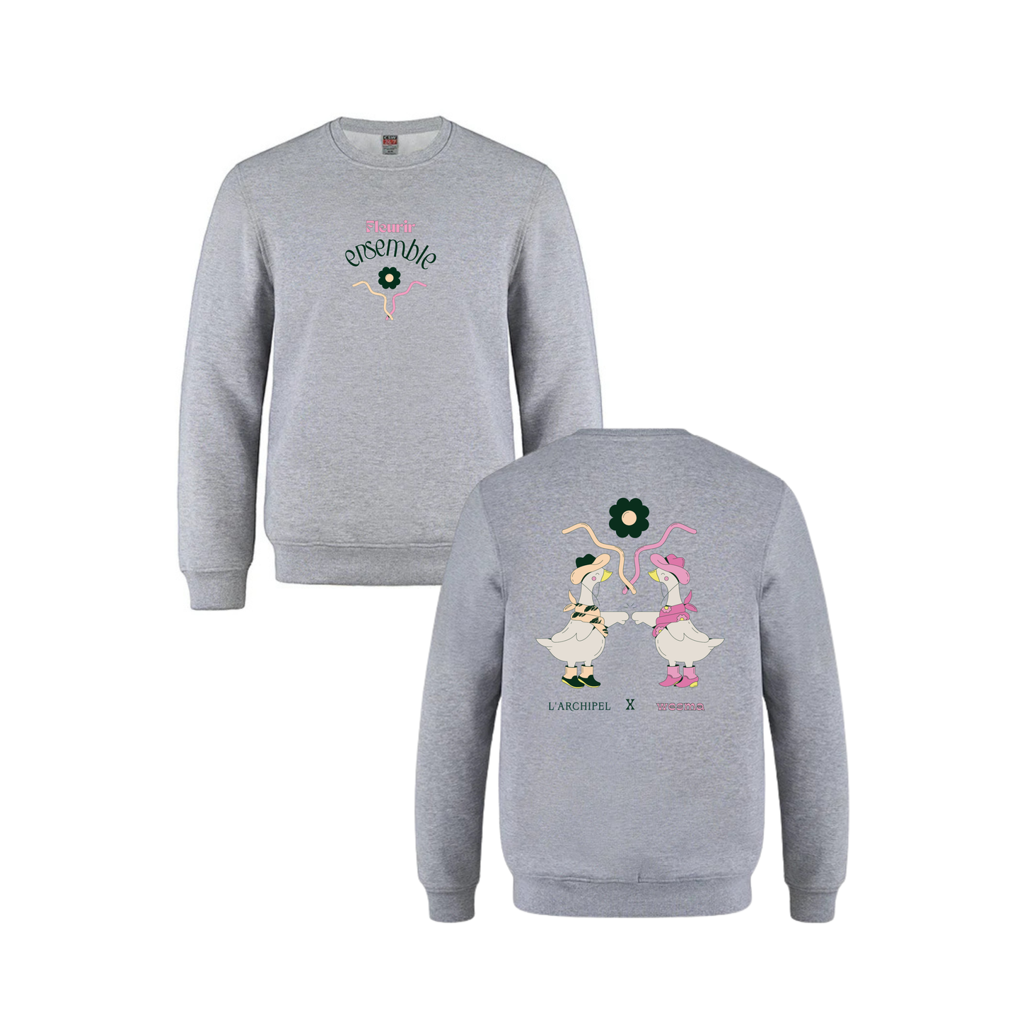 Crewneck unisexe - Domaine de l'Archipel | Fleurir ensemble