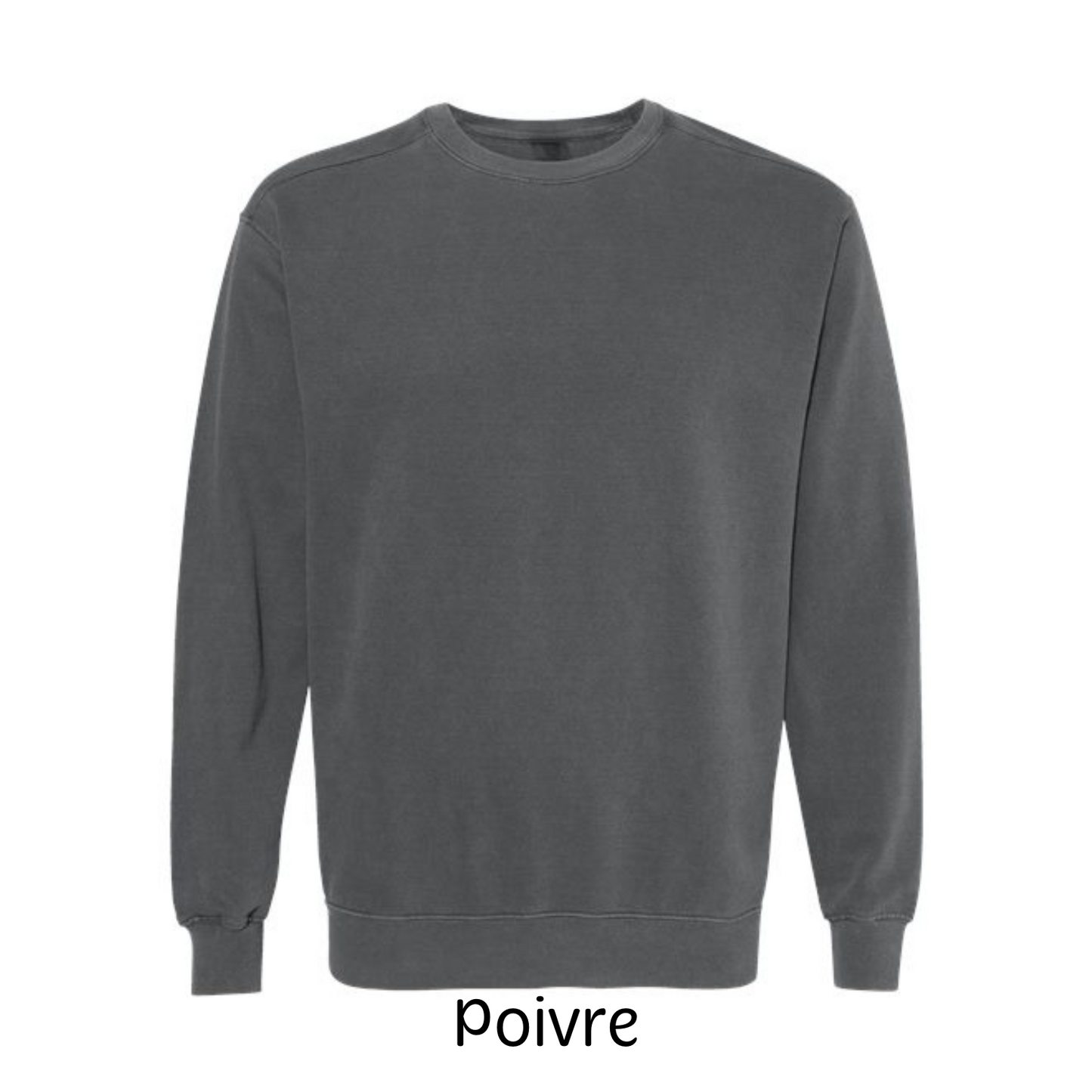 (Catalogue hommes/unisexe/femmes) Crewneck teinté - Comfort Colors