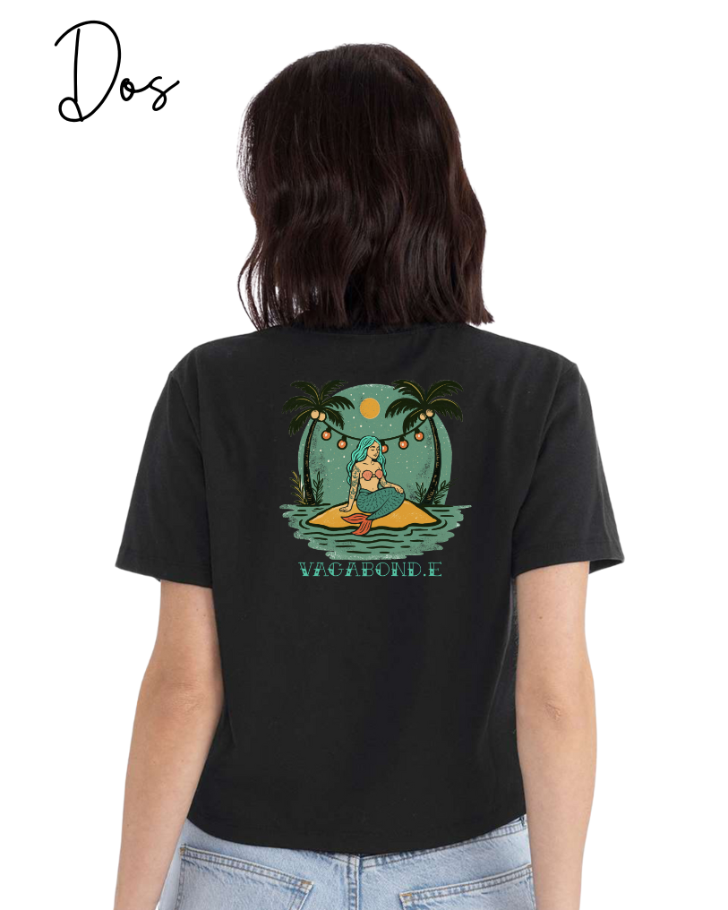 T-shirt crop top "Aloha" - Vagabond.e