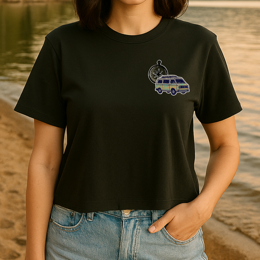 T-shirt crop top "Vie de Van" - Vagabond.e