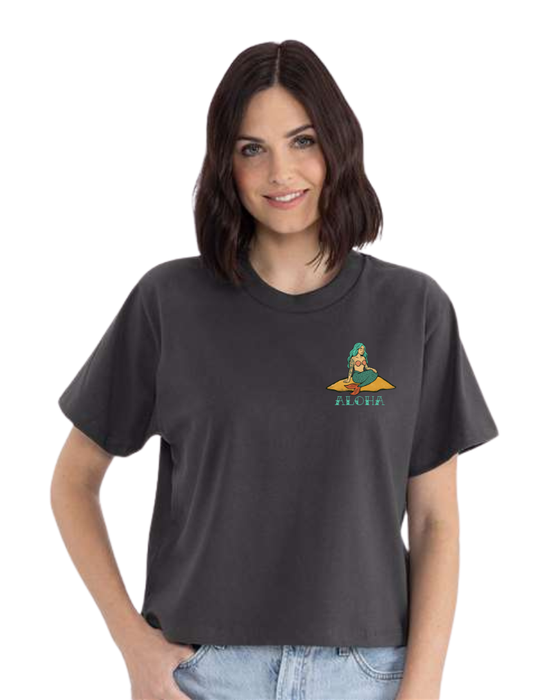 T-shirt crop top "Aloha" - Vagabond.e