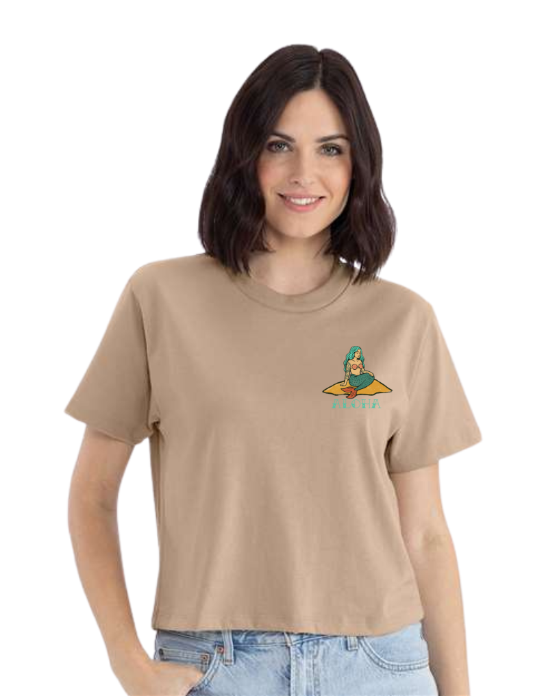 T-shirt crop top "Aloha" - Vagabond.e